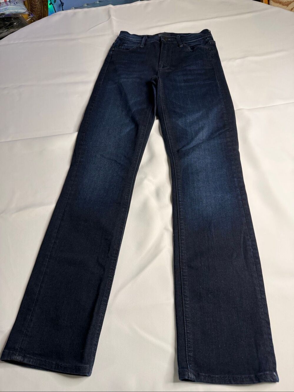 Mother The Mid Rise Dazzler Ankle Dark Wash Denim Jeans Size 24